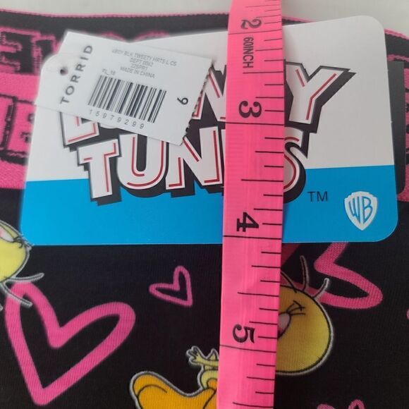 6X 30W Torrid Boyshort Panty Tweety Bird Looney Tunes Cartoon 90s Pink Hearts un - Picture 5 of 7